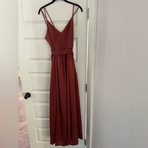 David’s Bridal Cinnamon Bridesmaid Dress